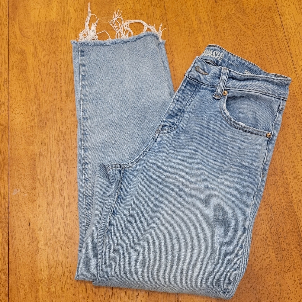 Rewash High Rise Straight Leg Jeans•Size 25/1•Light Wash - Picture 2 of 7